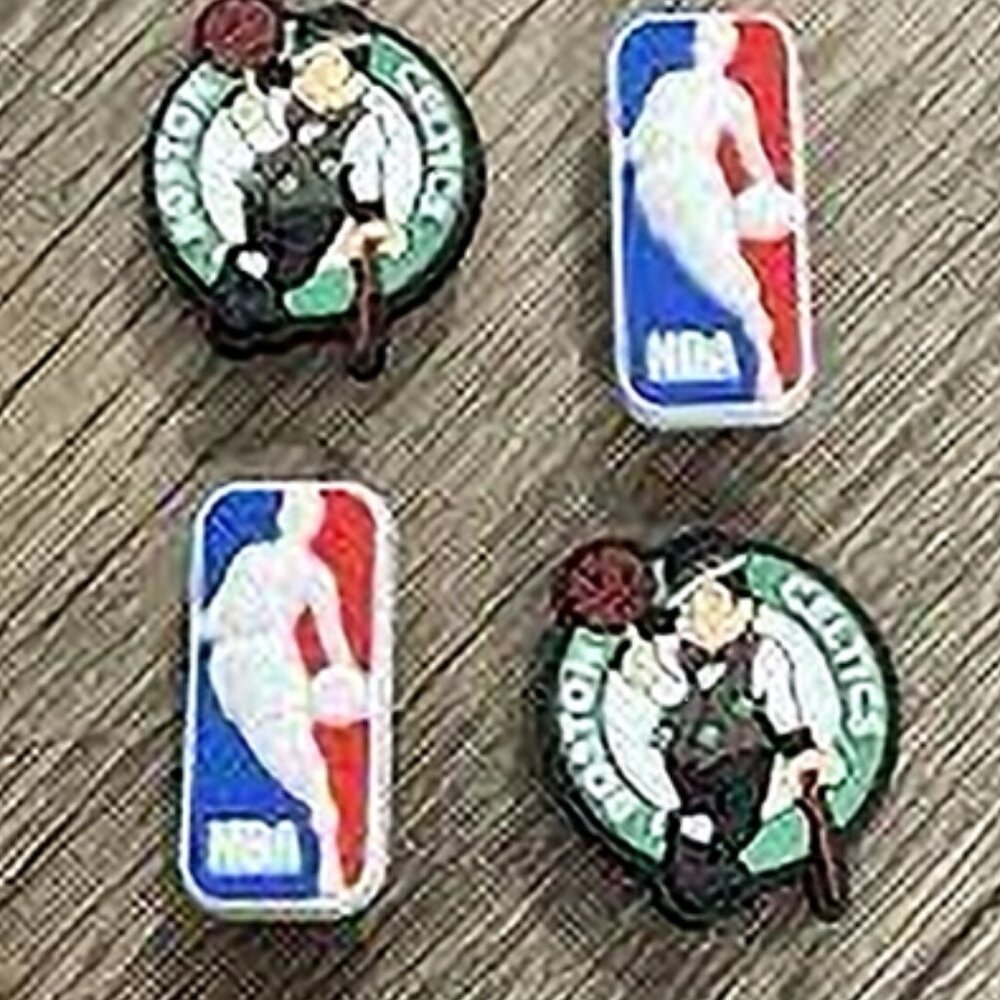 BOSTON CELTICS NFL SET OF 4 SHOE CHARMS FOR CROCS